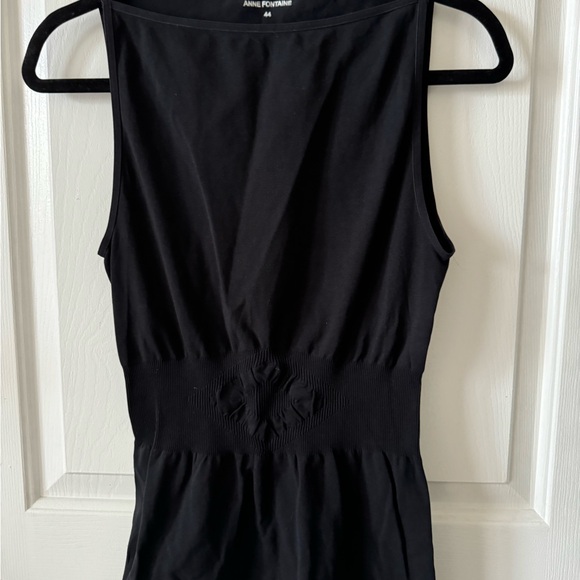 Anne Fontaine Size 44 Black Sleeveless Top NWOT - Picture 2 of 15